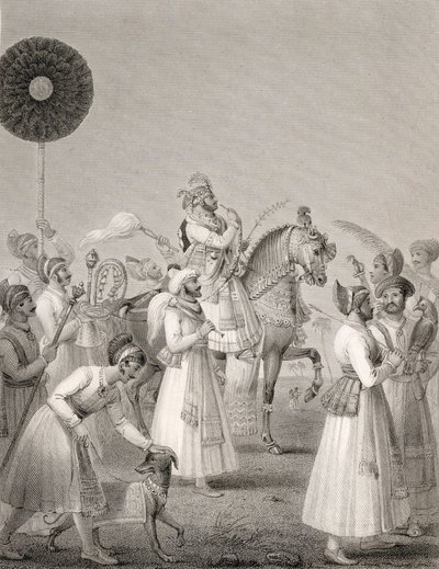 Maharana Bhim Singh of Udaipur by Edward Francis Finden
